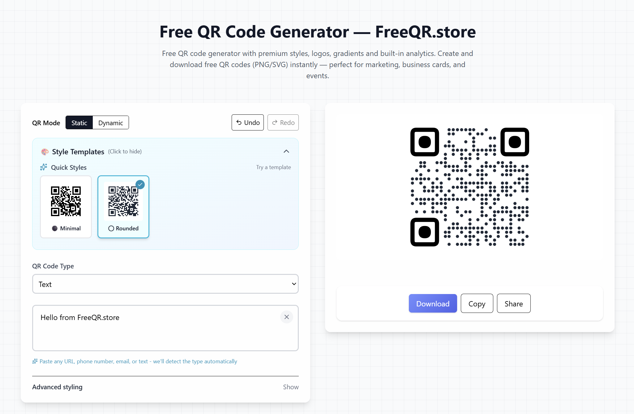 FreeQR.store